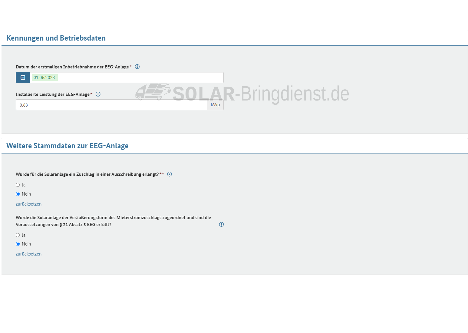 Aufbau, Technik & Anmeldung - SOLAR-Bringdienst.de